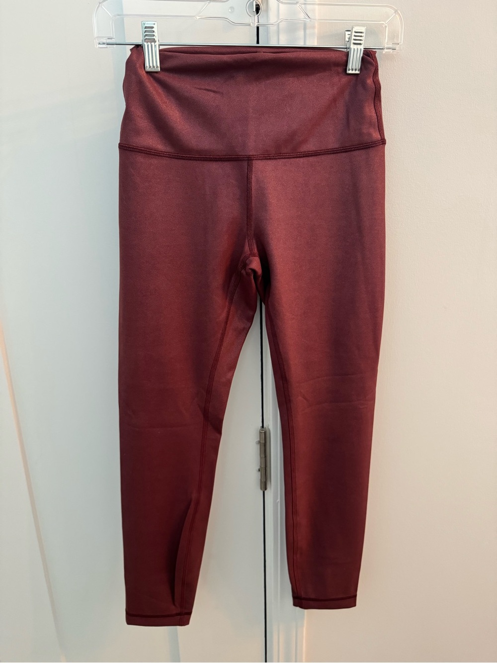 Lululemon High-Waist Burgundy Leggings